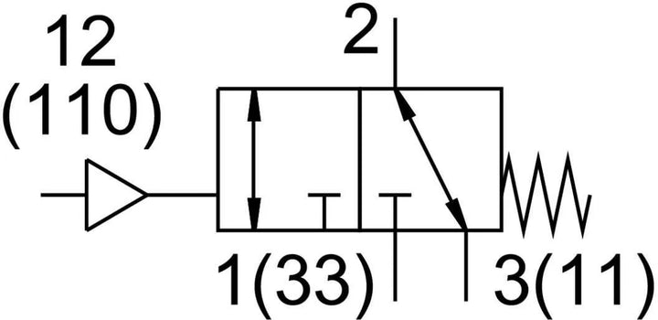 Válvula Pneumática Festo VL/O-3-1/2 9983 - Cabo Eletro