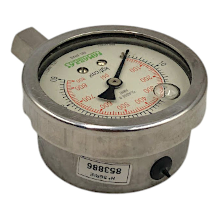 Manômetro Famabras DN 58mm 0 a 60KGF/CM² x 0 a 850Psi 1/2NPT - Cabo Eletro