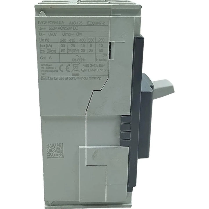 Disjuntor Caixa Moldada ABB Sace FORMULA A1C125 40A 690v - Cabo Eletro