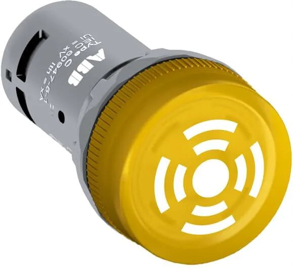 Sinaleiro Buzzer Som e Led ABB CB1-611Y 30x55mm - Cabo Eletro