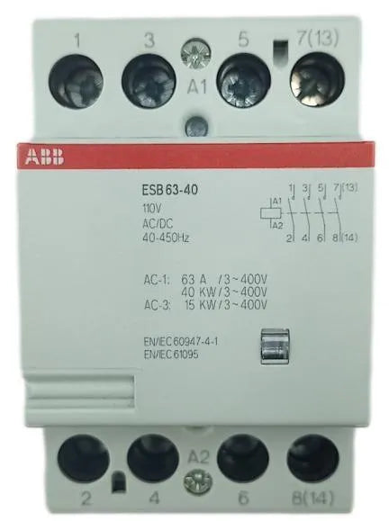 Contator Modular ABB ESB63-40 GHE3691102R0004 110v 40-450Hz - Cabo Eletro