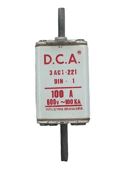 Fusível D.C.A 3AC1.221 100A 600v 100kA - Cabo Eletro