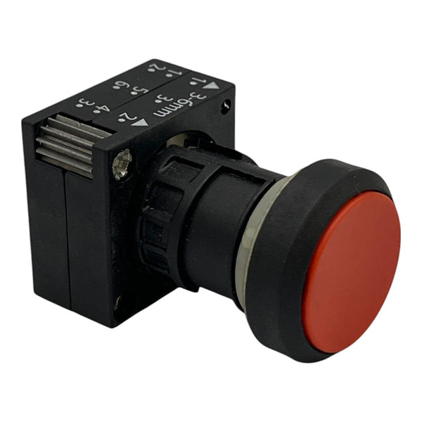 Botão de Pressão Vermelho Siemens 3SB3 000-0DA21 22mm - Cabo Eletro
