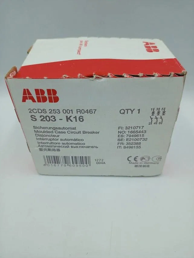 Disjuntor Tripolar Abb S203-K16 - Cabo Eletro