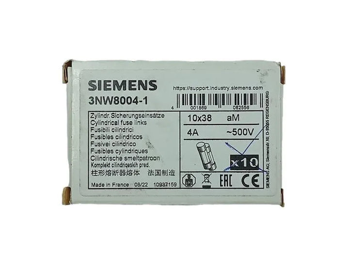 Fusível Cilíndrico SIEMENS 3NW8004 1 500V 4A - Cabo Eletro