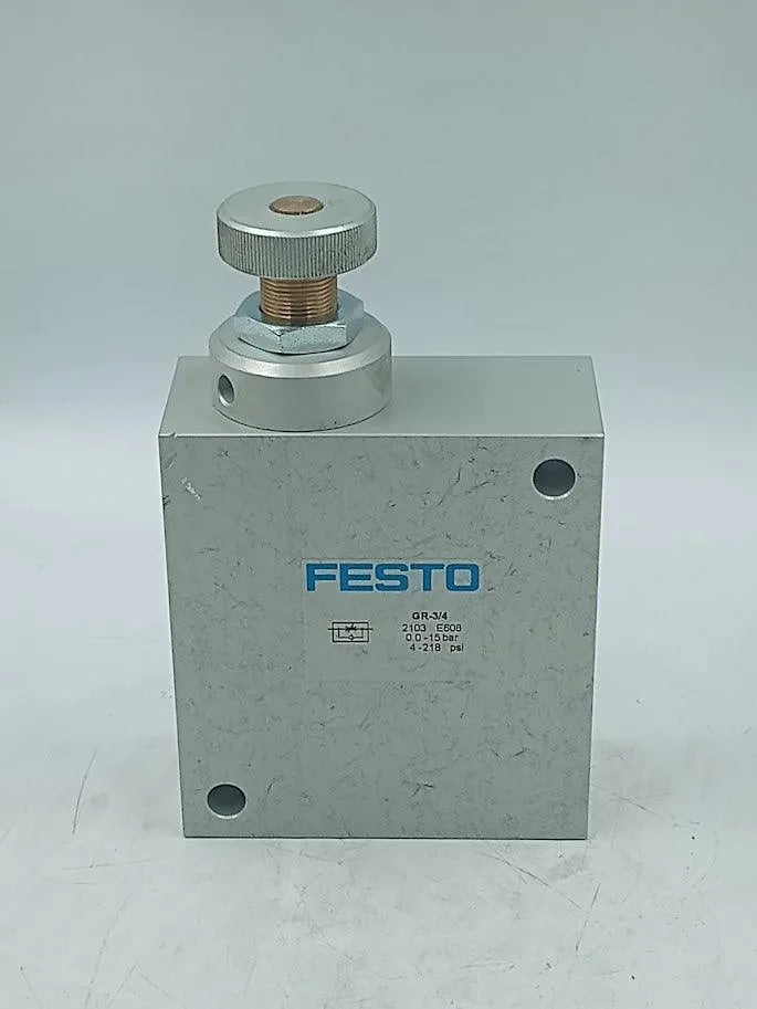 Válvula de Controle Festo GR-3/4 0.0-15 Bar 4-218 PSI - Cabo Eletro