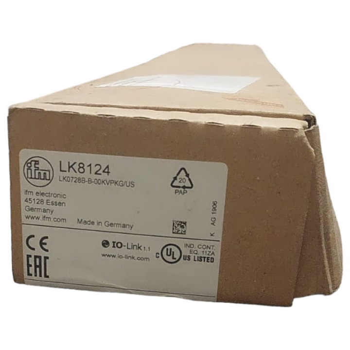 Sensor de Nível Eletrônico IFM LK8124 LK0728B-B-00KVPKG/US - Cabo Eletro