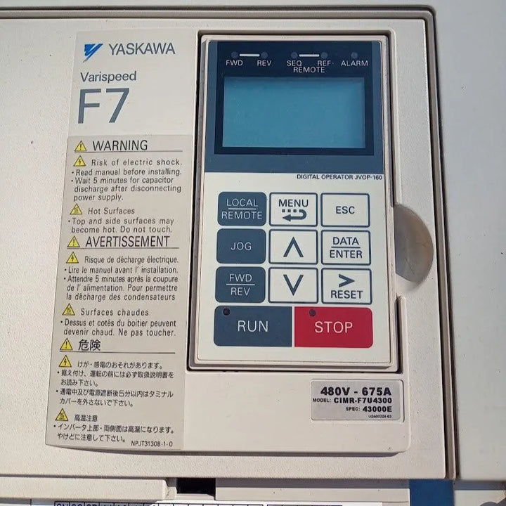 Inversor de Frequência Yaskawa CIMR-F7U4300 - Cabo Eletro