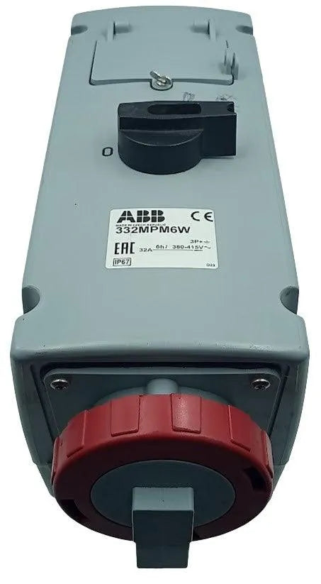 Tomada Industrial ABB 332MPM6W 32A 6H 380-415v 3P+T - Cabo Eletro