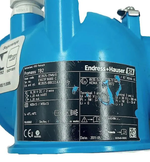 Medidor De Vazão Endress Hauser 8E2B25-17M9/0 1” 150 LBS - Cabo Eletro