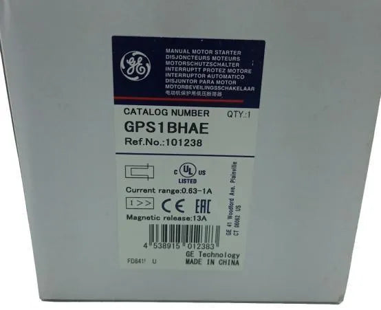 Disjuntor Motor GE GPS1BHAE 0.63-1A 690v 50/60Hz 6kV - Cabo Eletro