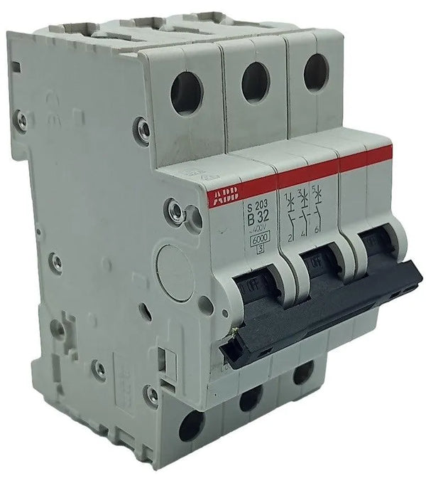 Disjuntor Tripolar ABB S203-B32 B 32A 400v 6 kA - Cabo Eletro