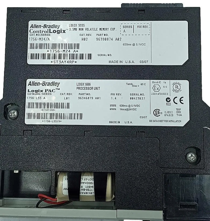 Módulo de Memória Allen Bradley 1756-M24 A 3.5mb - Cabo Eletro