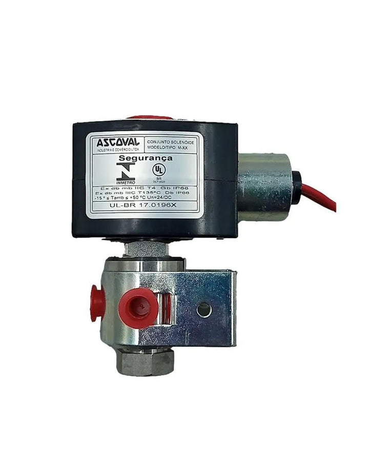 Válvula Solenoide Asco EF8320G227 24vDC 1/8 11,6W - Cabo Eletro