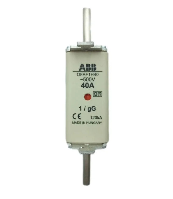 Fusível gG ABB OFAF1H40 1SCA022627R3760 40A 500v 120kA - Cabo Eletro