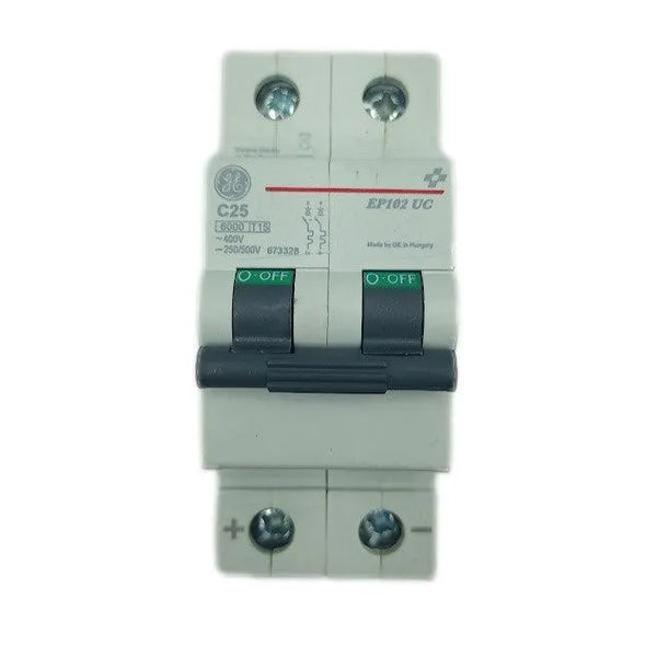 Disjuntor Bipolar GE EP102UCC25 673328 6KA 400V - Cabo Eletro