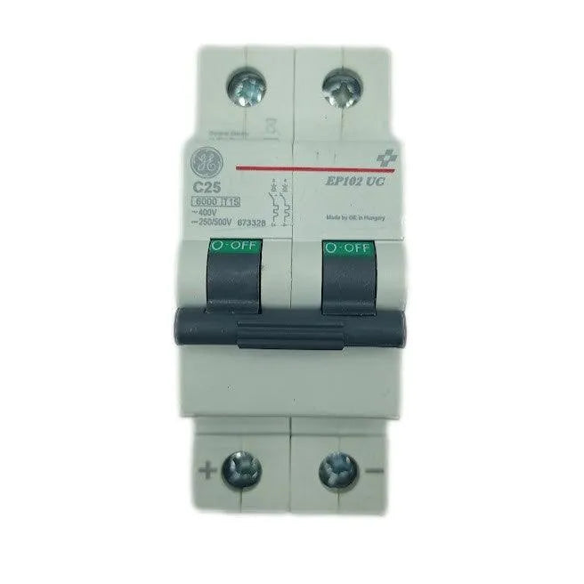 Disjuntor Bipolar GE EP102UCC25 673328 6KA 400V - Cabo Eletro