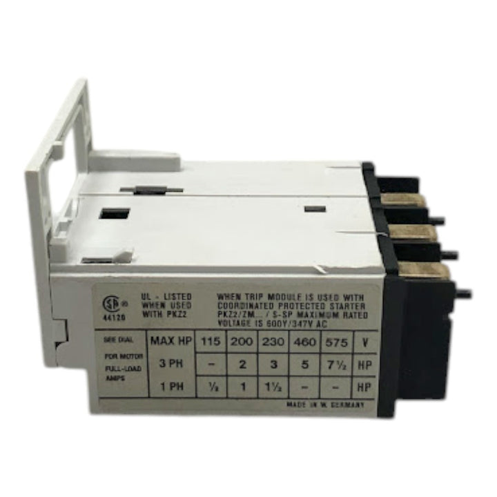 Bloco de Proteção de Motor EATON ZM-10-PKZ-2 6-10A - Cabo Eletro