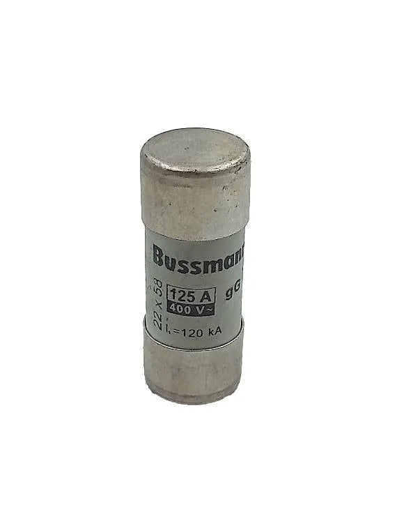 Fusivel Cartucho Bussmann C22G125 125A 400V 120KA 22X58 - Cabo Eletro