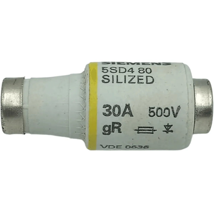 Fusível Silized Siemens 5SD4 80 30A 500V kit 05 peças - Cabo Eletro