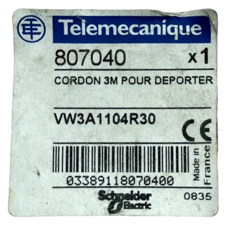 Cabo de Ligação Telemecanique VW3A1104R30 3M RJ45 - Cabo Eletro