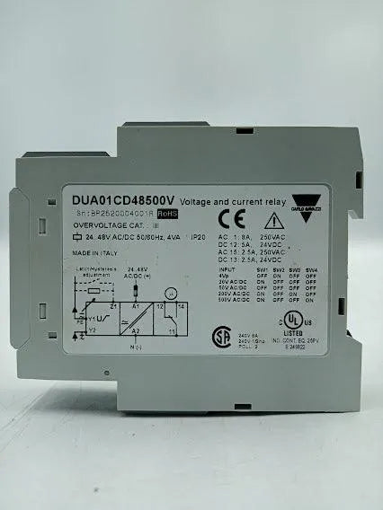 Relé Temporizador Carlo Gavazzi 24/48v 60hz Dua01cd48500v - Cabo Eletro