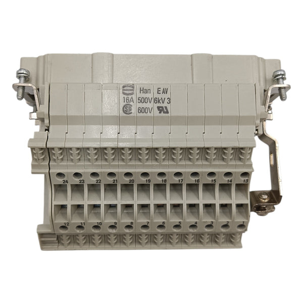 Conector Direito Harting Han EAV 16A 500V 6kV 600V - Cabo Eletro