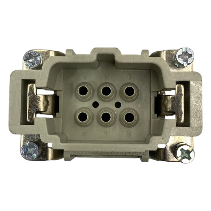 Conector Harting HAN 6E-M-C 16A 500v - Cabo Eletro