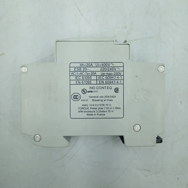 Contator ABB ESB20-11 20A 250v 24v 60hz - Cabo Eletro