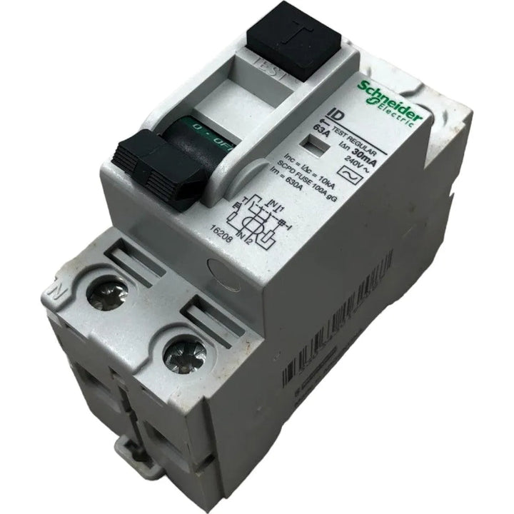 Interruptor Diferencial ID Schneider 16208 2P 63A 30mA AC - Cabo Eletro