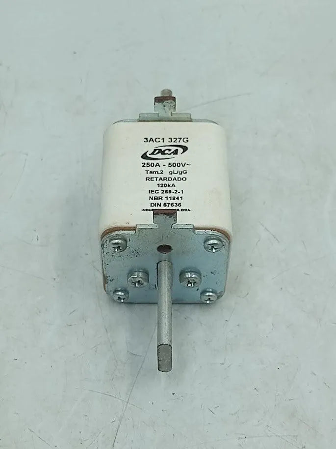 Fusível Retardado DCA 3AC1 327G 250A 500V 120kA - Cabo Eletro