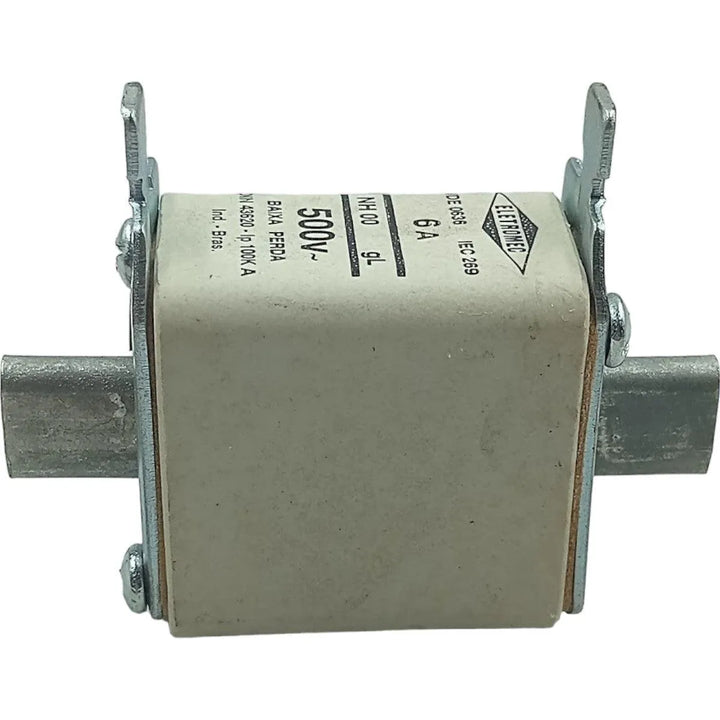 Fusível NH00 gL Eletromec 6A 500V 100kA - Cabo Eletro