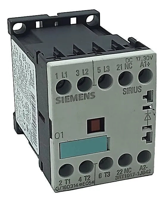 Contator Auxiliar Siemens 3RT1017-1JB42 - Cabo Eletro