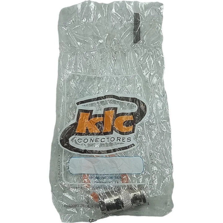 Conector BNC 50 OHMS Macho KLC Reto Prensa Cabo RG-58 - Cabo Eletro