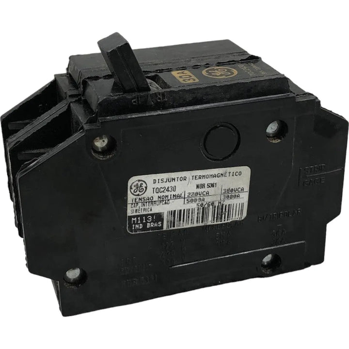 Disjuntor Termomagnético Nema GE TQC2430 30A 220v 5kA 2P - Cabo Eletro