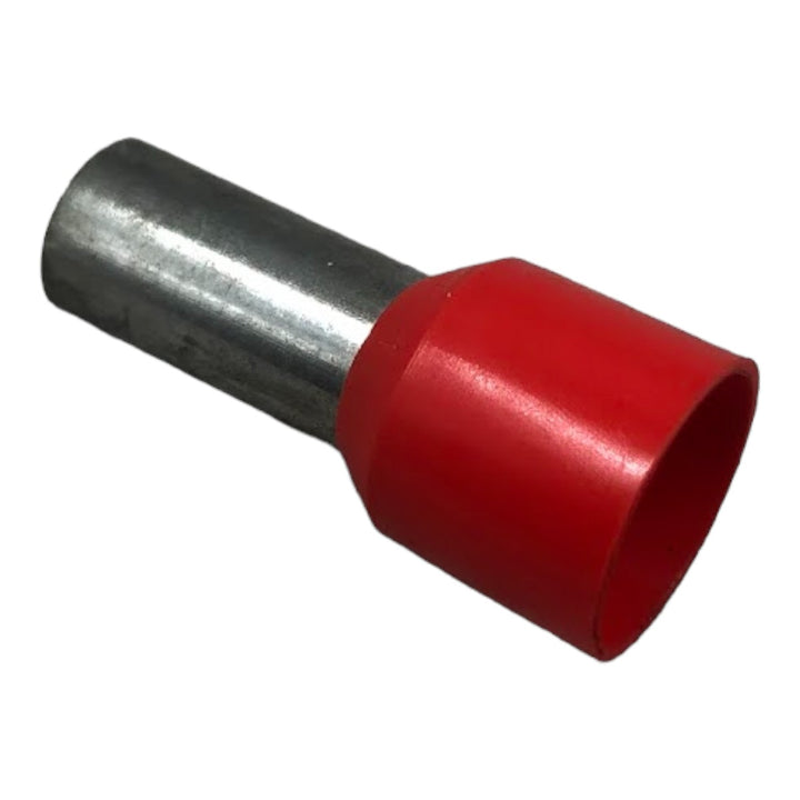 Terminal Tubular Ilhos Vermelho 35mm KIT 20 Peças - Cabo Eletro