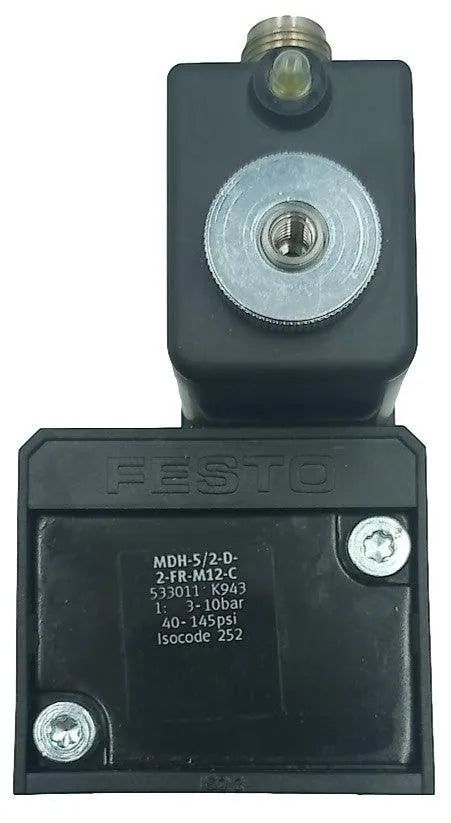 Válvula Solenoide Festo MDH-5/2-D-2-FR-M12-C 533011 - Cabo Eletro