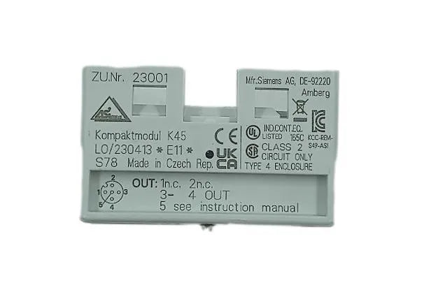 Módulo Compacto SIEMENS 3RK1100 1CQ20 0AA3 1A 24V DC - Cabo Eletro