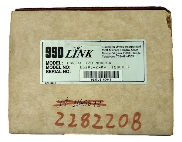 Modulo De E/S Ssd Link L5203-2-00 ISSUE 2 - Cabo Eletro