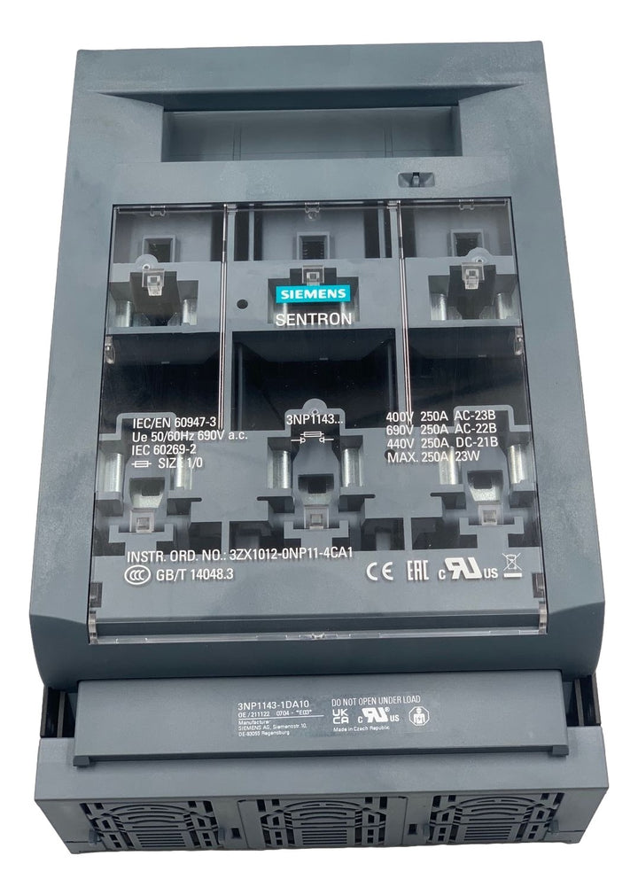 Chave Seccionadora Fusível Siemens 3ZX1012-0NP11-4CA1 250A - Cabo Eletro