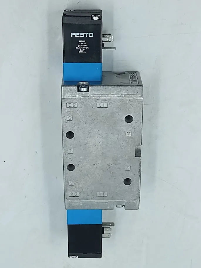 Válvula Solenoide Festo JMVH-5-3/8-B 14948 28-145PSI - Cabo Eletro