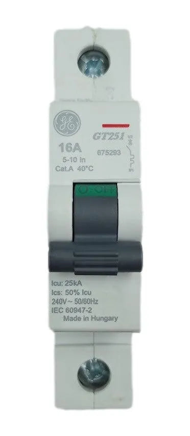 Disjuntor Monopolar GE GT251C16 675293 16A 240V - Cabo Eletro