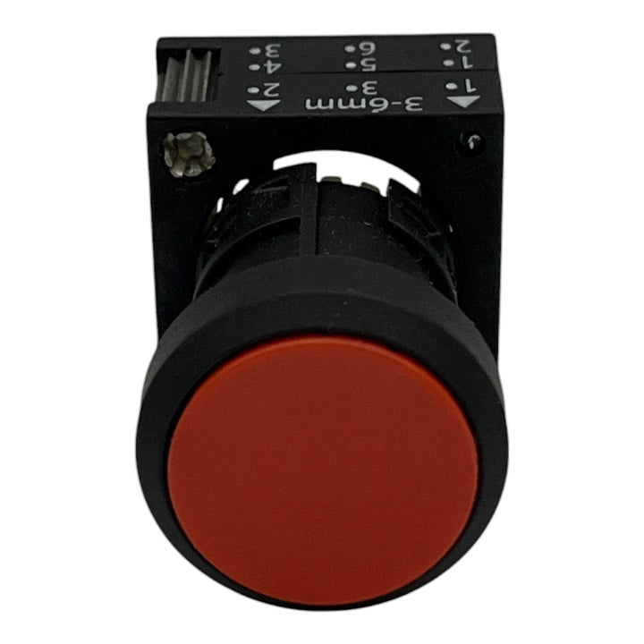 Botão de Pressão Vermelho Siemens 3SB3 000-0DA21 22mm - Cabo Eletro