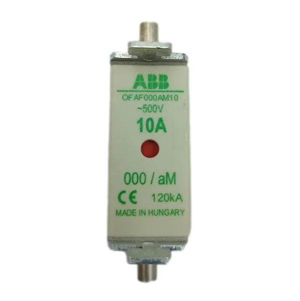 Fusível ABB OFAF000AM10 10A 500V 1SCA02265R0610 KIT 02 PÇS - Cabo Eletro