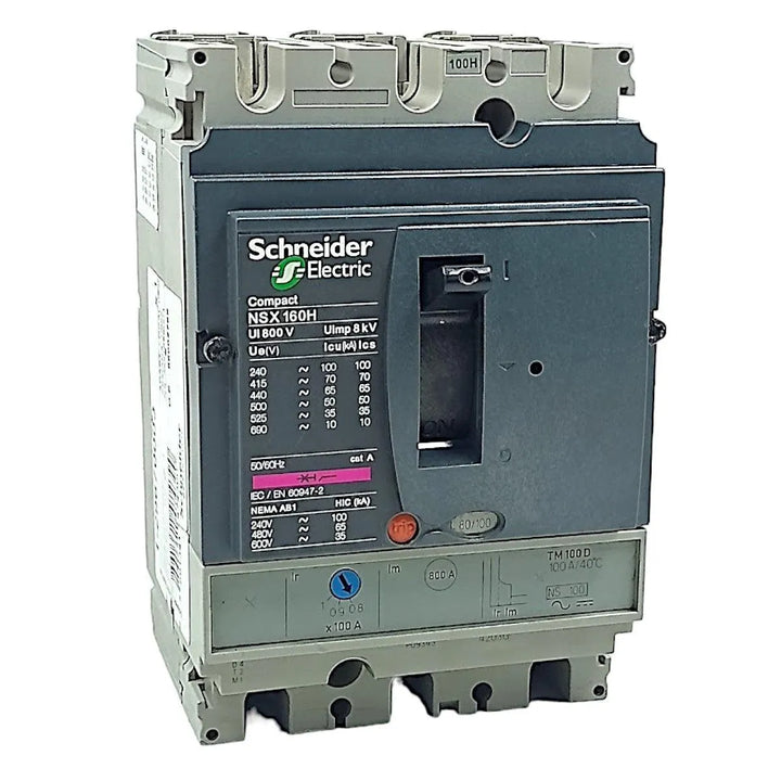 Disjuntor Caixa Moldada Schneider NSX160H 8KV 800V - Cabo Eletro