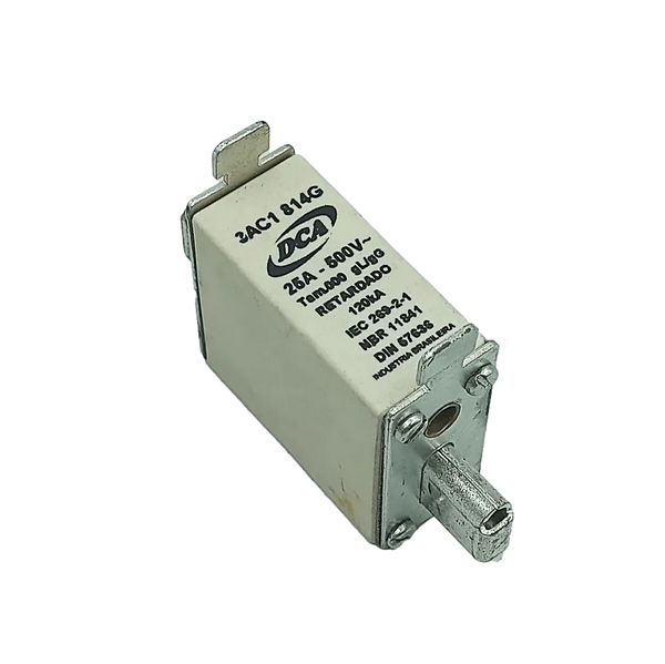 Fusível Retardado DCA 3AC1 814G 25A 500V 120kA gL/gG - Cabo Eletro