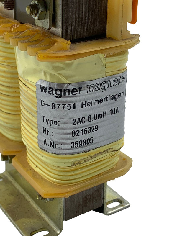 Transformador WAGNER MAGNETE 2AC 6,0MH 10A