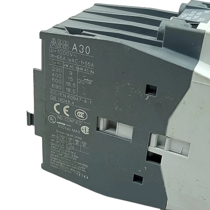 Contator Tripolar ABB A30-30-10 110-120v 50/60Hz - Cabo Eletro