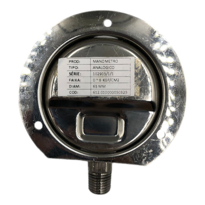 Manômetro IOPE DN 60mm 0 a 6kgf/cm² 1/4NPT - Cabo Eletro