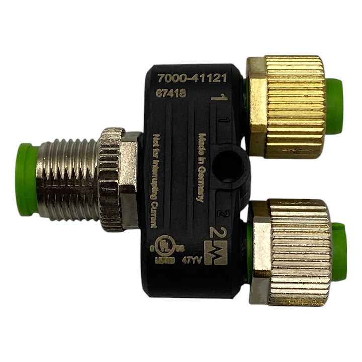 Conector Macho m12 / 2x Fêmea M12 Murr 7000-41121 - Cabo Eletro